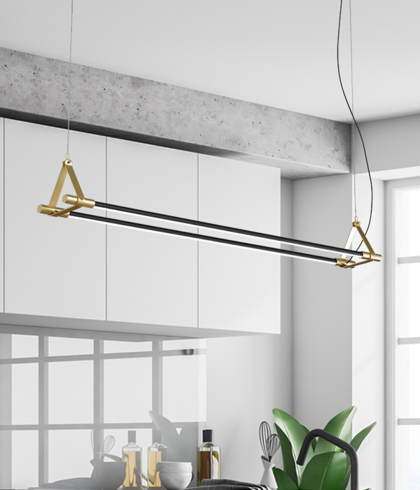 헤리오 2등 펜던트조명, LED식탁등 (38W)