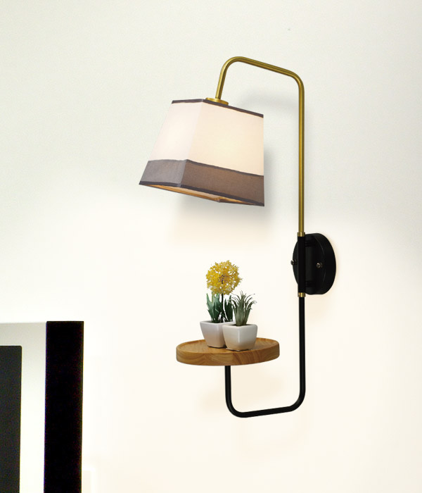 린스 선반 LED벽등 벽무드등 (골드)