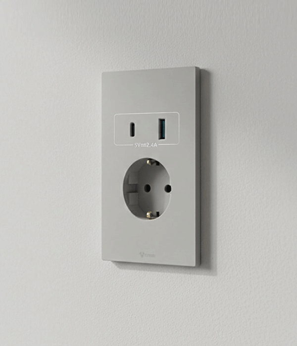 W 고네오 클래식 USB 콘센트